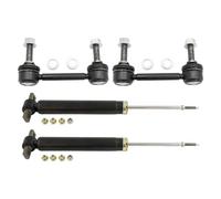 TRQ Rear Shock Absorbers Sway Bar Links Kit Compatible with 2013-2020 Ford Fusion