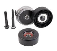 TRQ Serpentine Drive Belt Component Kit Compatible with 1993-1997 Ford Taurus 1996-2000 Windstar Mercury Sable