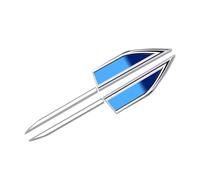 TRQCHIPS For Audi A3 A4 A5 A6 A7 Q3 Q5 Q7 B8 B9 C7 C8 8V S3 S4 S5 2021-2025 Car Side Fender Vent Trim Sticker, 3D Stainless Steel Metal Sport Badge Emblem Decal Styling Accessories, 2Pcs,A
