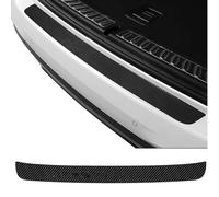 TRQCHIPS for MG HS Hybrid+ Trophy 2025 2026 Rear Bumper Protector Carbon Fibre Car Boot Edge Guard Anti-Scratch Sill Plate Cover Sticker Trim Strip 90cm×7cm