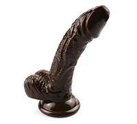 TRQOYTU 16cm Strong Suction Cup Base Realistic Dildo Ergonomic Curved Design Eight Colors Available PVC Material Lightweight and Portable Adult Sex Toy Suitable for Couples