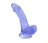 TRQOYTU 16cm Strong Suction Cup Base Realistic Dildo Ergonomic Curved Design Eight Colors Available PVC Material Lightweight and Portable Adult Sex Toy Suitable for Couples