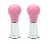 TRQOYTU 2 Pieces Nipple Sucker Nipple Enlargement Nipple Sucker Set Breast Stimulation Suction Power BDSM Clitoris Sucker Vacuum Pussy Pump Sex Toy for Women