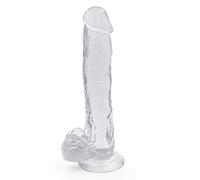 TRQOYTU 26cm Dildo Soft PVC Material for Safety Powerful Suction Cup Base Ergonomic Curved Design Lightweight and Portable Eight Colors Available Skin-Friendly Soft Material Adult Novelty