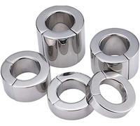 TRQOYTU 304 Stainless Steel Ball Stretcher, Testicle Weight Ring, Testicle Stretcher, CBT, Male Testicle Weight, Penis Ring, Magnetic Design Weight for Dual Stimulation