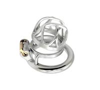 TRQOYTU 304 Stainless Steel Male Chastity Device Precision-Engineered Dimensions Ergonomic Comfortable Wear Specialized Security Lock Couples' Intimacy Toy Adult Intimate Interaction Toy