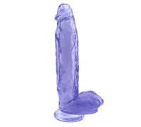 TRQOYTU 30cm PVC Dildo, Safe and Skin-Friendly Material Powerful Suction Cup Base Eight Colors Available Ergonomic Design Adult Novelty Couples' and Partners' Aid