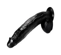 TRQOYTU 31cm XXXL Giant Black Realistic Dildo with Balls 6cm Diameter Powerful Suction Cup Base Multi-Functional for Personalized Pleasure Seek The Ultimate Experience