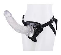 TRQOYTU 34 Cm Extra Long Strap-on, Soft Silicone Material, Adjustable Prostate Stimulator, Vaginal Anal Masturbator in One, Anal Plug Sex Toy, The First Choice for Extreme Lesbian Couples