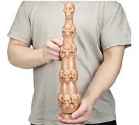 TRQOYTU 37 Cm Extra Long Dildo Skull Anal Plug Butt Plug PVC Anal Beads with Suction Cup Large Anal Expansion Prostate Vaginal Massager Masturbation Sex Toy for Men and Women Beginners
