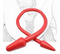 TRQOYTU 86 Cm Extra Long Realistic Dildo Double Anal Dildo Silicone Anal Plug Butt Plug Penis Dong Sex Toy for Women Lesbians Extreme(Rot)
