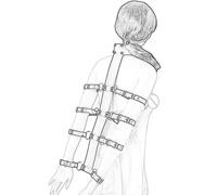 TRQOYTU Adjustable BDSM Restraint Set: Leather Handcuffs, Collar, and Arm Restraints; SM Slave Restraints; Adult Discipline Gear; Sex Toys; Extreme BDSM Bondage Tools for Couples