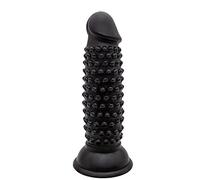 TRQOYTU Anal Dildo Butt Plug with Small Spikes Soft PVC Anal Plug Anus Dilator Prostate Massager G-Spot Stimulator Masturbation Suction Cup Large Sex Toy for Men Women Beginners