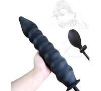 TRQOYTU Anal Dildo Dilator Butt Plug Inflatable Anal Plug Enema Anal Plug with Pump Anus Vaginal Expansion Giant Dildo Dilator Stimulation SM Sex Toy for Couples