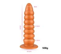 TRQOYTU Anal Plug Silicone Large Butt Plug Anal Dildo Realistic Soft Dildo with Strong Suction Cup Prostate Massager Penis Real Dong Masturbation Anal Toy for Women Men
