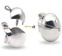 TRQOYTU Anti-Theft Chastity Set for Men That Combines A Sturdy Cock Cage, an Integrated Chastity Belt and an Invisible, Locking Cock Ring for Ultimate Stimulation