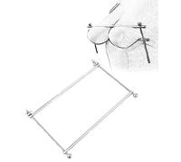TRQOYTU Bondage Fetish Female Breast Clamp and Rack Breast Stimulator Slave Nipple Clamps Nipple Clamps Spreader Bar Bondage Breast Pillory Torture Erotic SM Sex Toy for Women