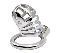 TRQOYTU Chastity Belt for Made of Hypoallergenic Steel Chastity Belt Control Penis Sex Toy Cock Cage Length 47mm
