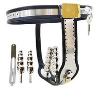 TRQOYTU Chastity Belt for Women, Made of Stainless Steel, BDSM Sex Toy with Removable Anal Plug and Vaginal Plug, Unique Gift for Private Games, Comfortable Fit, Suitable for Travel, 60-110Cm