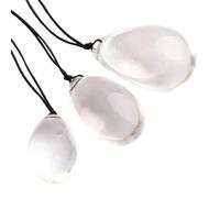 TRQOYTU Clear Crystal Anal Plug, Egg Shaped Anal Butt Plug Anal Ball Wearable Rope Anal Ball Egg Glass Anal Masturbation Anal Toy Suitable for