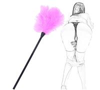 TRQOYTU Deluxe Feather Tickler Erotic Flogger SM Whip Whip Sex Love Feather Clit Whip Bondage Spanking Paddle Bed Restraints Flirting Erotic Role Play Sex Toy for Couples Adults