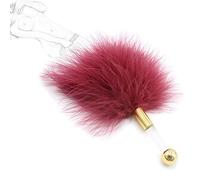 TRQOYTU Deluxe Feather Tickler SM Whip Sex Erotic Flogger Love Feather Clit Whip with Acrylic Handle BDSM Bondage Spanking Slapper Paddle Bed Restraints Flirting Sex Toy for Couples Adults