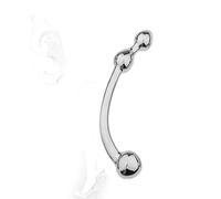 TRQOYTU Double Head Dildo Anal Plug Pure Wand Stainless Steel Double Ended G-Spot Stimulation Vagina Butt Plug Anal Prostate Massager Masturbation Erotic Sex Toy for Men Women