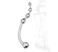TRQOYTU Double Head Dildo Anal Plug Pure Wand Stainless Steel Double Ended G-Spot Stimulation Vagina Butt Plug Anal Prostate Massager Masturbation Erotic Sex Toy for Men Women