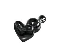 TRQOYTU Erotic Silicone Anal Plug, Sexy Heart-Shaped, Portable and Discreet, Crystal Glass, Large Anal Beads, Dildo, Sex Toy, Enhances Sexual Climax, Suitable