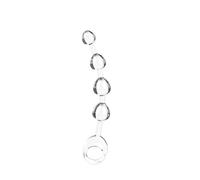 TRQOYTU Flexible TPE Four-Bead Anal Plug, Featuring A Graduated Bead Design and A Reinforced Pull Ring, with A Smooth, Skin-Friendly Surface; Suitable