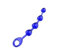 TRQOYTU Flexible TPE Four-Bead Anal Plug, Featuring A Graduated Bead Design and A Reinforced Pull Ring, with A Smooth, Skin-Friendly Surface; Suitable