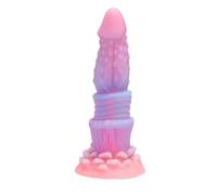TRQOYTU Fluorescence Realistic Dildos with Strong Suction Cup, Anal Dildos Anal Butt Plug Suction Cup Classic Dildos Masturbation Dildo Sex Toys for Men, Women, Couples