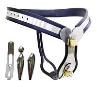 TRQOYTU Heart-Shaped Stainless Steel Chastity Belt for Women, Chastity Pants, with Removable Vaginal Plug and Anal Plug Extensions, Chastity Belt Restraint Set BDSM Toy for Women, Romantic Gift
