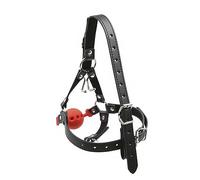 TRQOYTU Horse-Style Nose Hook Muzzle with Forced Gagging, Silicone Three-Hole Ball Gag, Restraint, SM Play, Training, Male/Female Slaves, Alternative Toys, Adult Toys, Extreme BDSM
