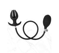 TRQOYTU Inflatable Anal Plug Butt Plug Anal Vaginal Plug Silicone Bud Shape Anal Plug with Removable Pump Anal Dilators G-Spot Prostate Stimulation Fetish Sex Toy for Men Women Couples