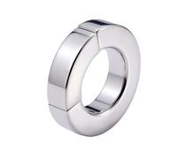 TRQOYTU Magnetic Stainless Steel Testicle Ring, Testicle Stretcher, Testicle Stretcher, Testicle Pendant and Testicle Weight, Scrotum Stretcher, Metal Cock Ring. A Versatile Male Sex Toy for CBT