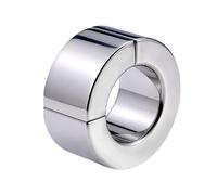 TRQOYTU Magnetic Stainless Steel Testicle Ring, Testicle Stretcher, Testicle Stretcher, Testicle Pendant and Testicle Weight, Scrotum Stretcher, Metal Cock Ring. A Versatile Male Sex Toy for CBT