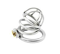 TRQOYTU Mens Stainless Steel Penis Cage, Chastity Belt Mens Extreme BDSM Bondage Cock Cage Sex Toys for Men