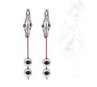 TRQOYTU Nipple Clamps Nipples with Weight Balls Sex Nipple Clamps Nipple Clamps with Weight Nipple Clamps Fetish BDSM SM Bondage Erotic Sex Toys for Women
