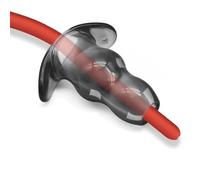 TRQOYTU Open-Ended Anal Probe Plug, Hollow Through-Anal Plug, Curved Base, Anal and Vaginal Dilator, Prostate Massager (5-Piece Set)