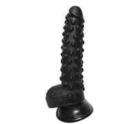 TRQOYTU Realistic Dildo Anal Plug Butt Plug with Real Glans and Testicles Soft PVC Prostate Massager G-spot Stimulator Suction Cup Large Masturbation Sex Toy for Men Women Beginners