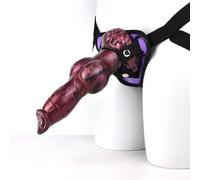 TRQOYTU Realistic Dog Dildo, Strap-on, Penis, Big Anal Plug, Butt Plug, G-spot, Prostate Massage, Animal, Sex Toys for Men and Women, Strap-on Set