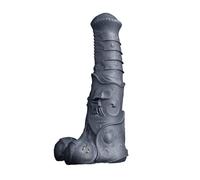 TRQOYTU Realistic Silicone Anal Plug Animal Horse Dildo 12x3.1 Inch Unique Suction Cup Design Anal Plug XXL Extra Large Replica SM BDSM Masturbation Male Female Sex Toy