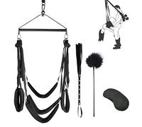TRQOYTU Sex Swing with 5 Cushions Such As Head Pads Lumbar Pads Hip Pad Leg Pads Sex Toy for Couples Extreme Sex Swing for Adults Sex Toy for Both Together