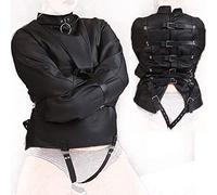 TRQOYTU Sexual Slavery PU Leather Erotic Catsuit, Pants S Belt Belt Extreme Restraint BDSM Body Bondage Cosplay Costume Slavery Gear Fetish Erotic Sex Toys