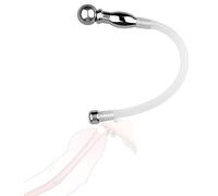 TRQOYTU Silicone Flexible Catheter Penis Plug Dilator Stainless Steel Urethra Dilator Erotic SM Inner Hollow, BDSM Men Masturbation Urethral Plug Urethra Dilator Prostate Stimulator Sex Toy