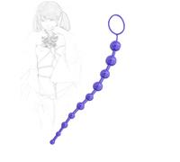 TRQOYTU Silokon Anal Beads Anal Chain Butt Plug Balls Made of Silicone Anal Dildo Anal Masturbator Anal Plug Anus Plug with Pull Ring Anal Expander BDSM Anal Sex Toy for Women Men