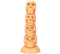TRQOYTU Skull-Shaped Silicone Anal Plug with A Giant Suction Cup, Hands-Free Design, Ideal for BDSM, Stimulates The G-spot, Provides Intense Pleasure, Made of Safe and Skin-Friendly PVC Material