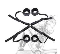 TRQOYTU SM Bondage Set, Sex Toys for The Bed, Restraints Set, Extreme Bed Restraints Kit with Fastener, Handcuffs and Ankle Cuffs, Adjustable Bondage Set, Erotic Sex Toys for Women, Men
