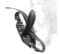 TRQOYTU SM Inflatable Mouth Gag with Locks and Keys Silicone Lockable Mouth Gag Ball Adjustable Mouth Gag BDSM Mouth Plug Bondage Extreme Sex Toy for Couples Women Men